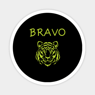 Bravo Tiger Face Magnet